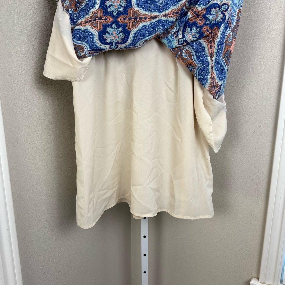 Anthropologie‎ Maeve Medallion 100% Silk Cutout Maxi Dress Size 12 resort wear - Picture 13 of 15